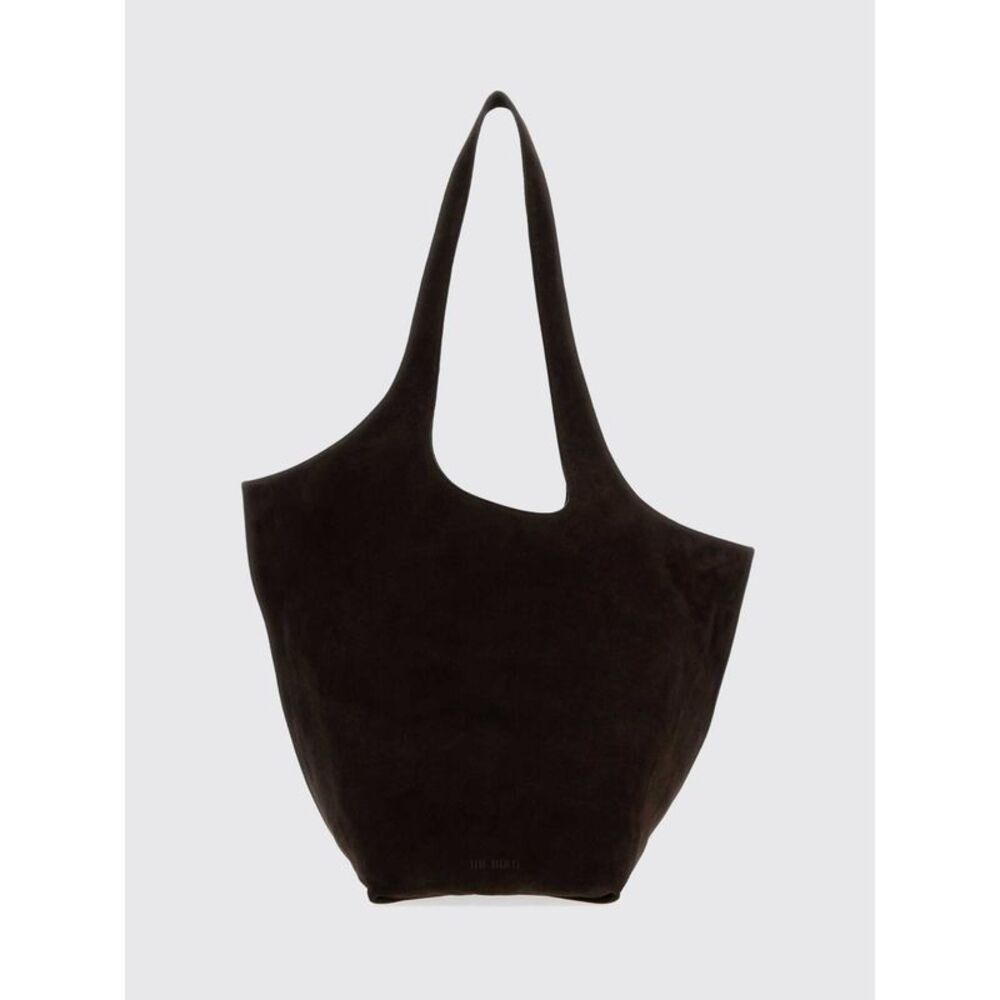 The Attico Women The Attico La Scoop Shoulder Bag In Suede Calfskin Leather